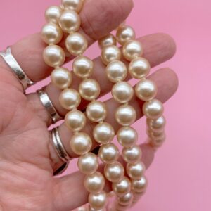 Photo detail:PRETTY! EXTRA LONG STRAND PINK CHAMPAGNE PEARLS