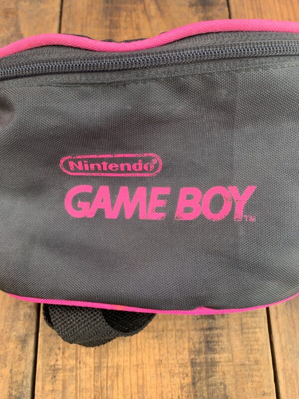 RETRO GAMEBOY FANNY PACK W/ PINK PIPING