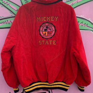 Photo detail:AS-IS MICKEY STATE EMBROIDERED CORDUROY ZIPUP JACKET