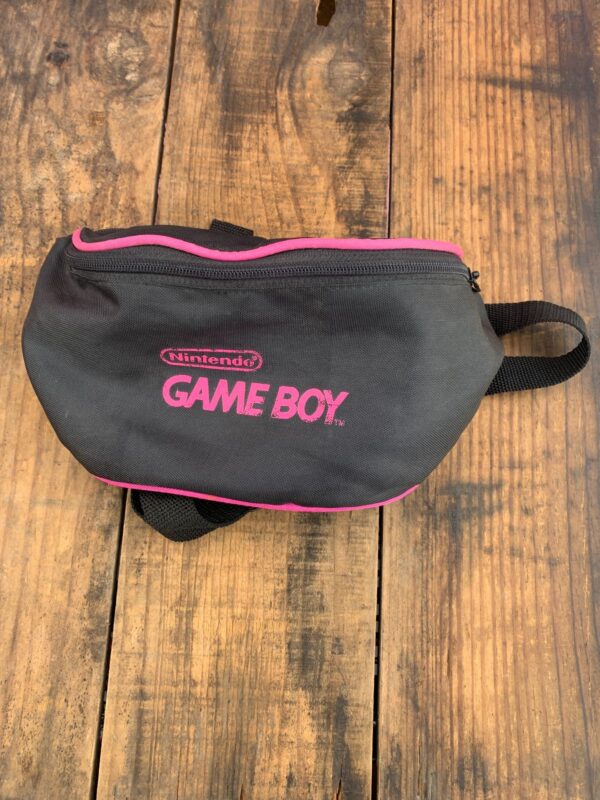 RETRO GAMEBOY FANNY PACK W/ PINK PIPING