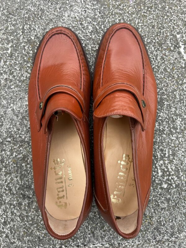 STITCH TOE LEATHER LOAFER SHOE