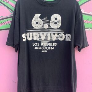 Photo detail:1994 LOS ANGELES 6.8 EARTHQUAKE SURVIVOR  T-SHIRT