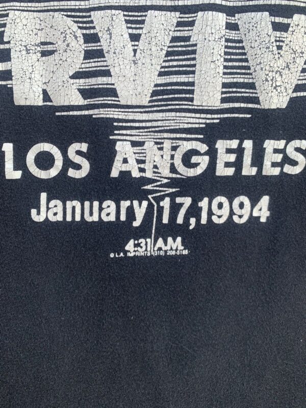 1994 LOS ANGELES 6.8 EARTHQUAKE SURVIVOR  T-SHIRT