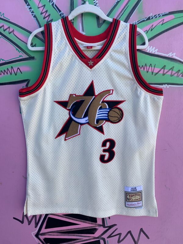 76ERS ALLEN IVERSON 3 BASKETBALL HERITAGE JERSEY