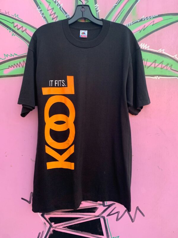 KOOL IT FITS DEADSTOCK KOOL CIGARETTES PROMO T-SHIRT DARK ORANGE