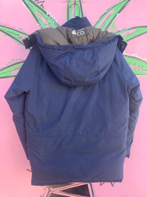 RETRO GOOSE DOWN PUFFY ZIP UP WINTER JACKET W/ REMOVABLE HOOD