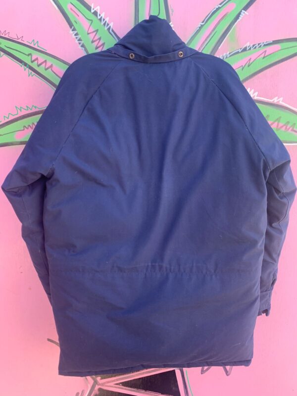 RETRO GOOSE DOWN PUFFY ZIP UP WINTER JACKET W/ REMOVABLE HOOD