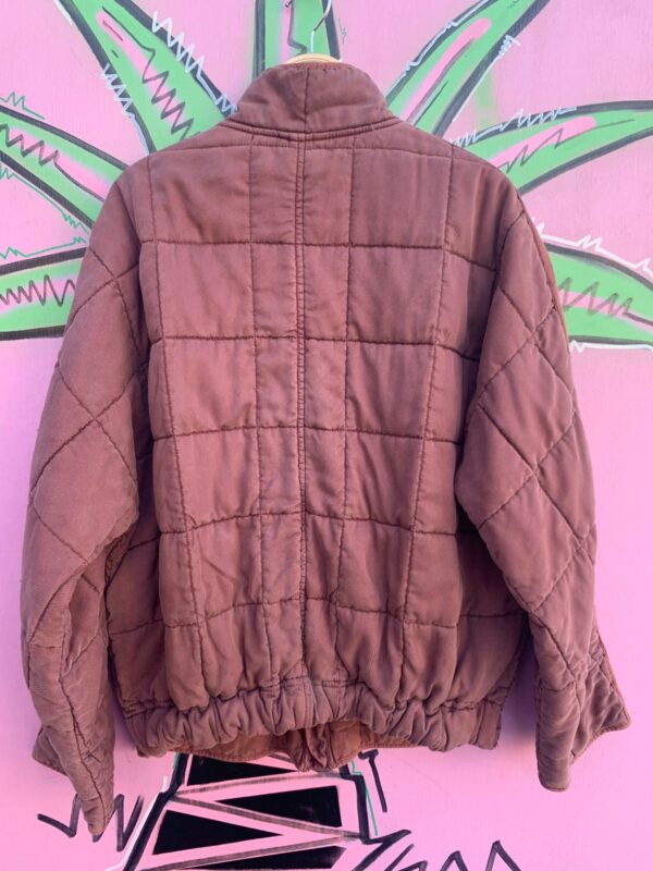 QUILTED ZIPUP MILITARY LINING STYLE JACKET