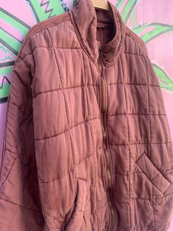 QUILTED ZIPUP MILITARY LINING STYLE JACKET