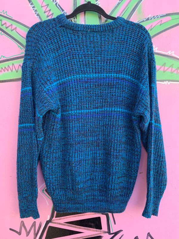 1990S STRIPED MARLED KNIT SWEATER