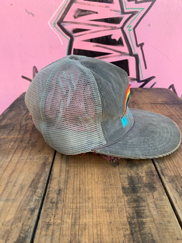 AS-IS EMBROIDERED MAUI RAINBOW CORDUROY TRUCKER HAT