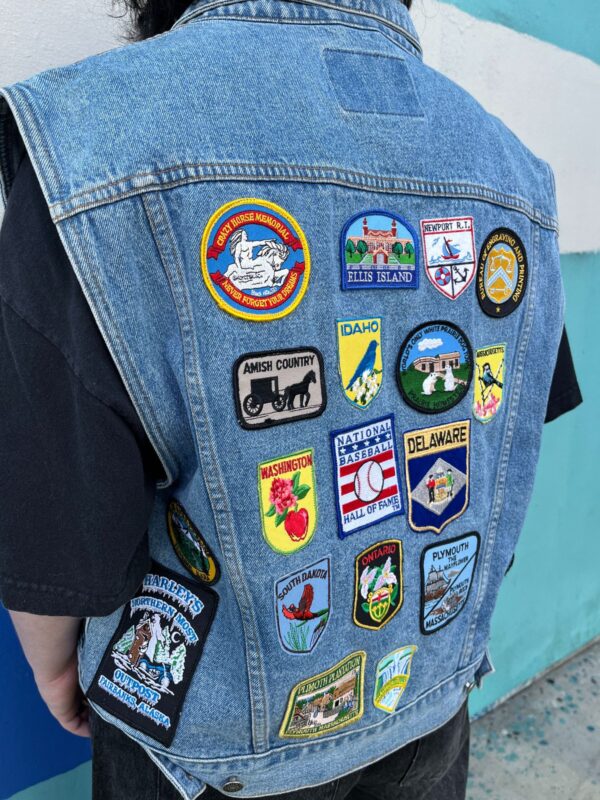 FULLY PATCHED DENIM VEST