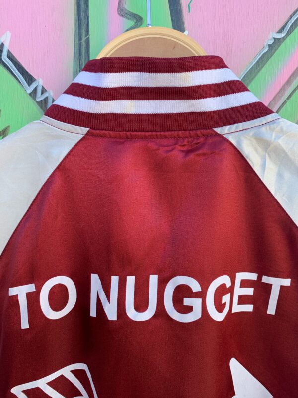 COLOR BLOCK LIGHTWEIGHT SATIN SNAP BUTTON BASEBALL JACKET TO NUGGET FROM 3-8