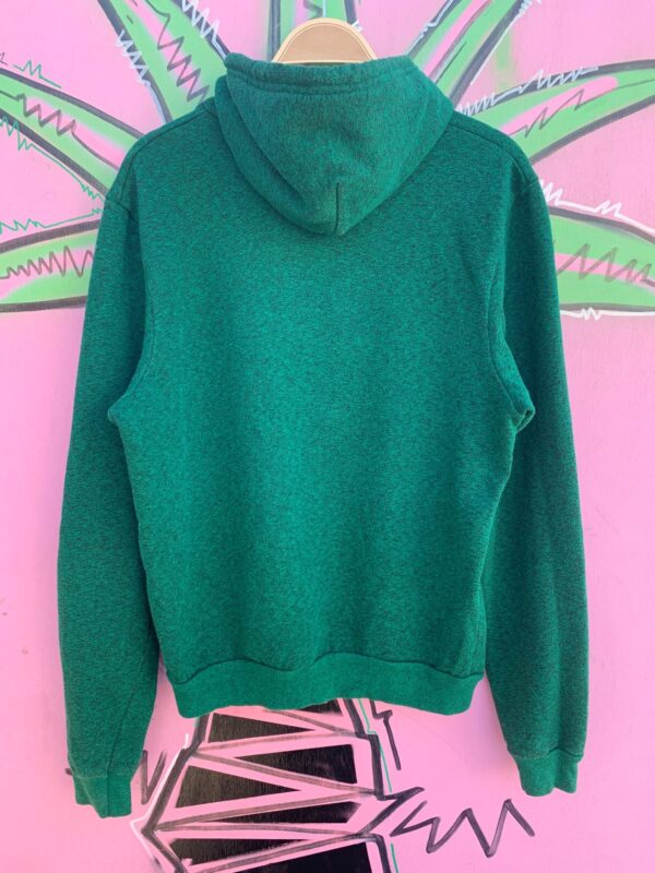 BRIGHT! GREEN HEATHER HOODED ZIP-UP SWEATSHIRT