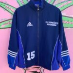 LIGHTWEIGHT ZIP-UP COLORBLOCK WINDBREAKER JACKET DART-CLUB PEANUTS FLOCKED LETTERING