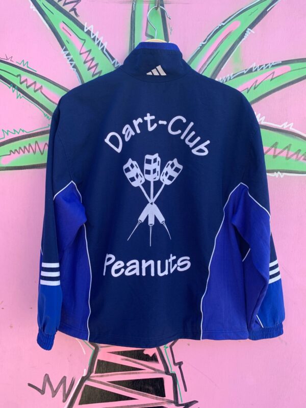 LIGHTWEIGHT ZIP-UP COLORBLOCK WINDBREAKER JACKET DART-CLUB PEANUTS FLOCKED LETTERING