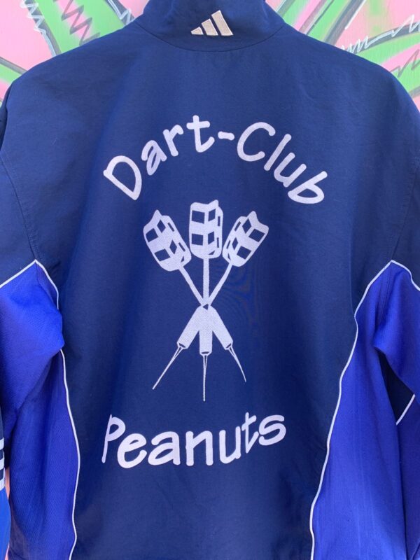 LIGHTWEIGHT ZIP-UP COLORBLOCK WINDBREAKER JACKET DART-CLUB PEANUTS FLOCKED LETTERING