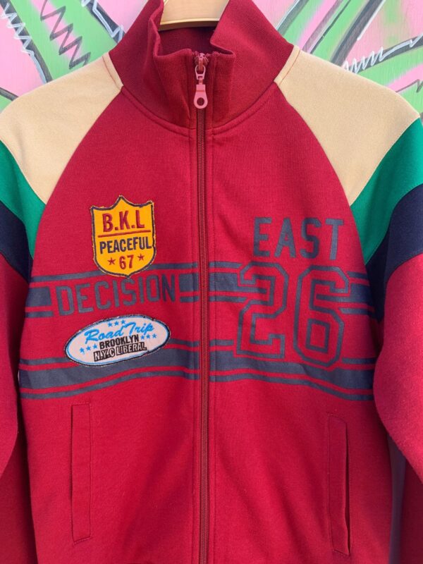 COLORBLOCK EAST 26 ZIP-UP TRACK JACKET PATCHES & PRINT