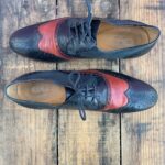 GUCCI BROGUE WINGTIP LEATHER OXFORD SHOES