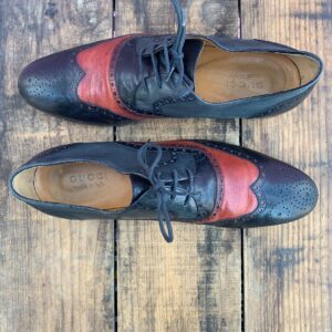 Photo detail:GUCCI BROGUE WINGTIP LEATHER OXFORD SHOES