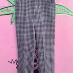 *AS-IS* 1970S PLAID WIDE LEG TROUSER DISCO PANTS