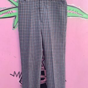 Photo detail:*AS-IS* 1970S PLAID WIDE LEG TROUSER DISCO PANTS