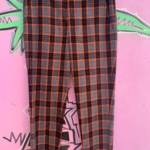 Photo detail:CUTE WOOL PLAID TAPERED TROUSERS