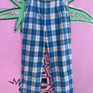 Photo detail:*AS-IS* FUN! COLORFUL PLAID HIGH WAISTED TAPERED LEG  PANTS *INDEPENDENT DESIGNER