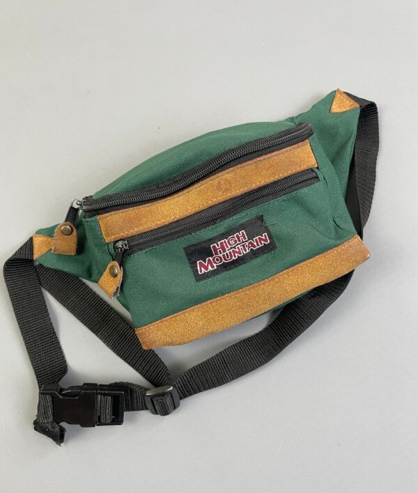 1990S CANVAS & SUEDE FANNY PACK