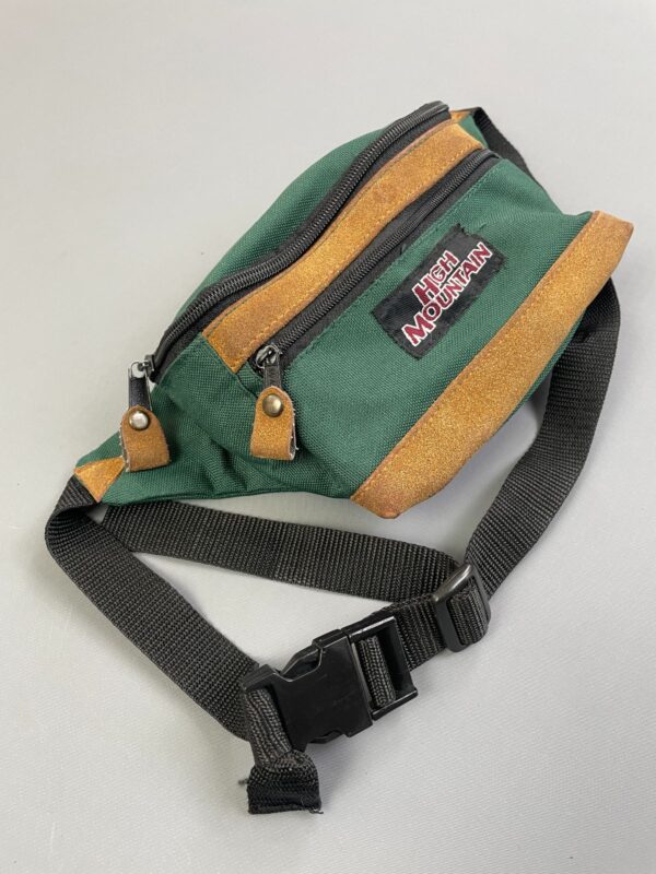 1990S CANVAS & SUEDE FANNY PACK