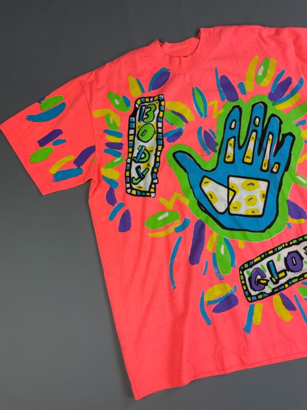 DEADSTOCK NEON ALLOVER PRINT BODY GLOVE TSHIRT ALLOVER PRINT NWT