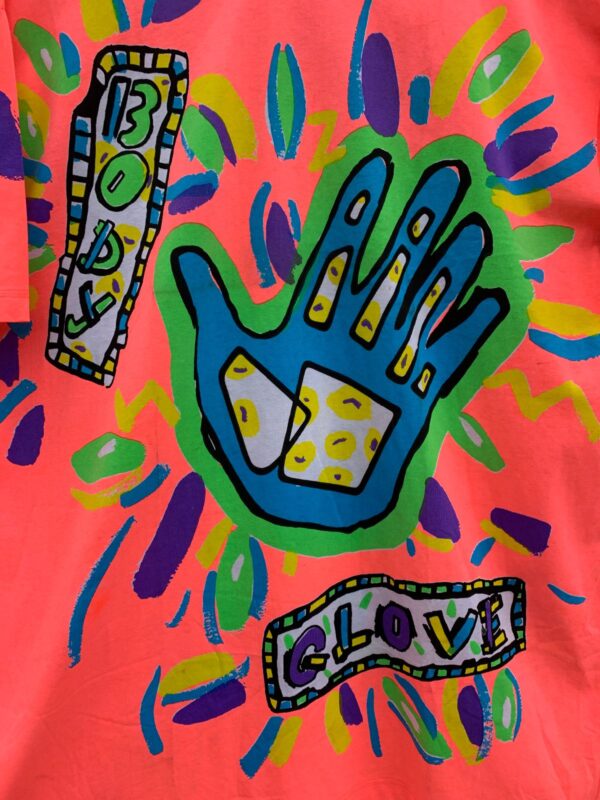 DEADSTOCK NEON ALLOVER PRINT BODY GLOVE TSHIRT ALLOVER PRINT NWT