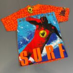 DEADSTOCK NEON ALLOVER PRINT BODY GLOVE TSHIRT ALL OVER PHOTOGRAPHIC PRINT