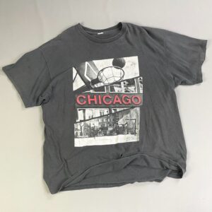 Photo detail:1990S FADED CHICAGO BLACK & WHITE PHOTOGRAPH GRAPHIC T SHIRT OVERSIZED BOXY FIT