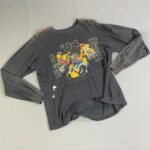 *AS-IS* PERFECTLY THRASHED & SUN FADED DAYTONA BEACH FLORIDA BIKE WEEK 84 MOTO GRAPHIC LONG SLEEVE T-SHIRT