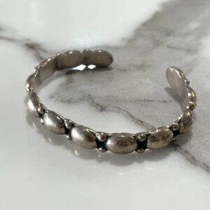 Photo detail:SCALLOPED STERLING SILVER CUFF BRACELET