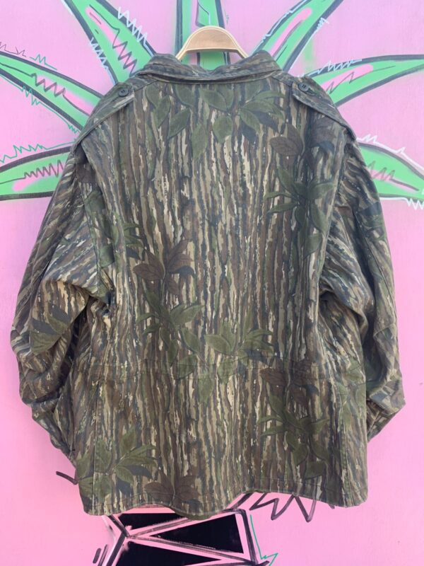 REALTREE FOREST CAMO COLD WEATHER MILITARY JACKET W/ HIDEAWAY HOOD