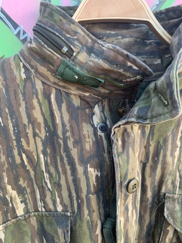 REALTREE FOREST CAMO COLD WEATHER MILITARY JACKET W/ HIDEAWAY HOOD