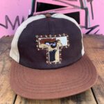 DEADSTOCK EMBROIDERED LOONEY TUNES TAZ T COLORBLOCK SNAPBACK HAT