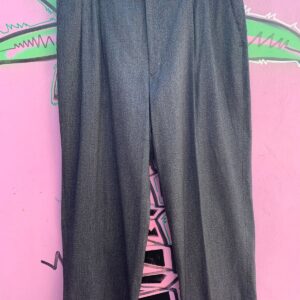 Photo detail:1980S COTTON HERRINGBONE STYLE PLEATED TROUSERS