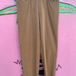 1980S VERSACE PLEATED KHAKI TROUSERS