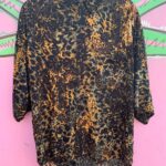 RAD! 1990S DARK TROPICAL ANIMAL PRINT SLINKY RAYON SHIRT