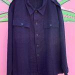 HEAVY TWILL OVERDYED BUTTON UP EUROPEAN WORK WEAR JACKET, COOL INTERIOR UTILITY POCKET