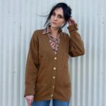 *AS-IS* CHANEL CASHMERE GOLD BUTTON CARDIGAN SWEATER
