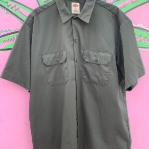 Photo detail:CLASSIC INDUSTRIAL BUTTON UP SHORT SLEEVE WORK SHIRT