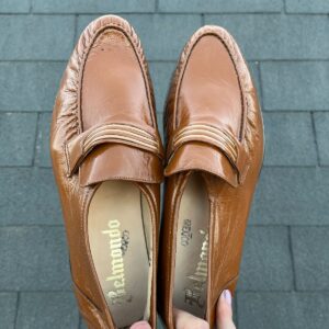 Photo detail:PINCH STITCH TWO TONE LEATHER BAND LOAFERS