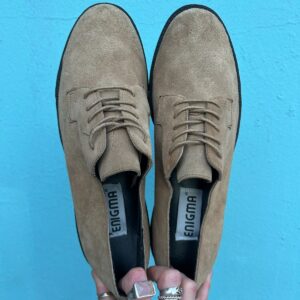 Photo detail:SUEDE LACE UP GRIP SOLE OXFORD DRESS SHOES DEADSTOCK