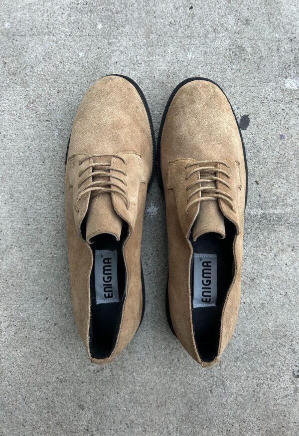 SUEDE LACE UP GRIP SOLE OXFORD DRESS SHOES DEADSTOCK