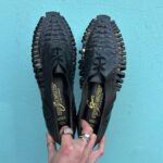 LEATHER WOVEN HUARACHE LACE UP OXFORD SHOES DEADSTOCK