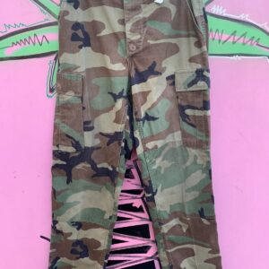 Photo detail:PERFECTLY FADED CAMO ARMY FATIGUES CARGO PANTS, SMALL SIZE